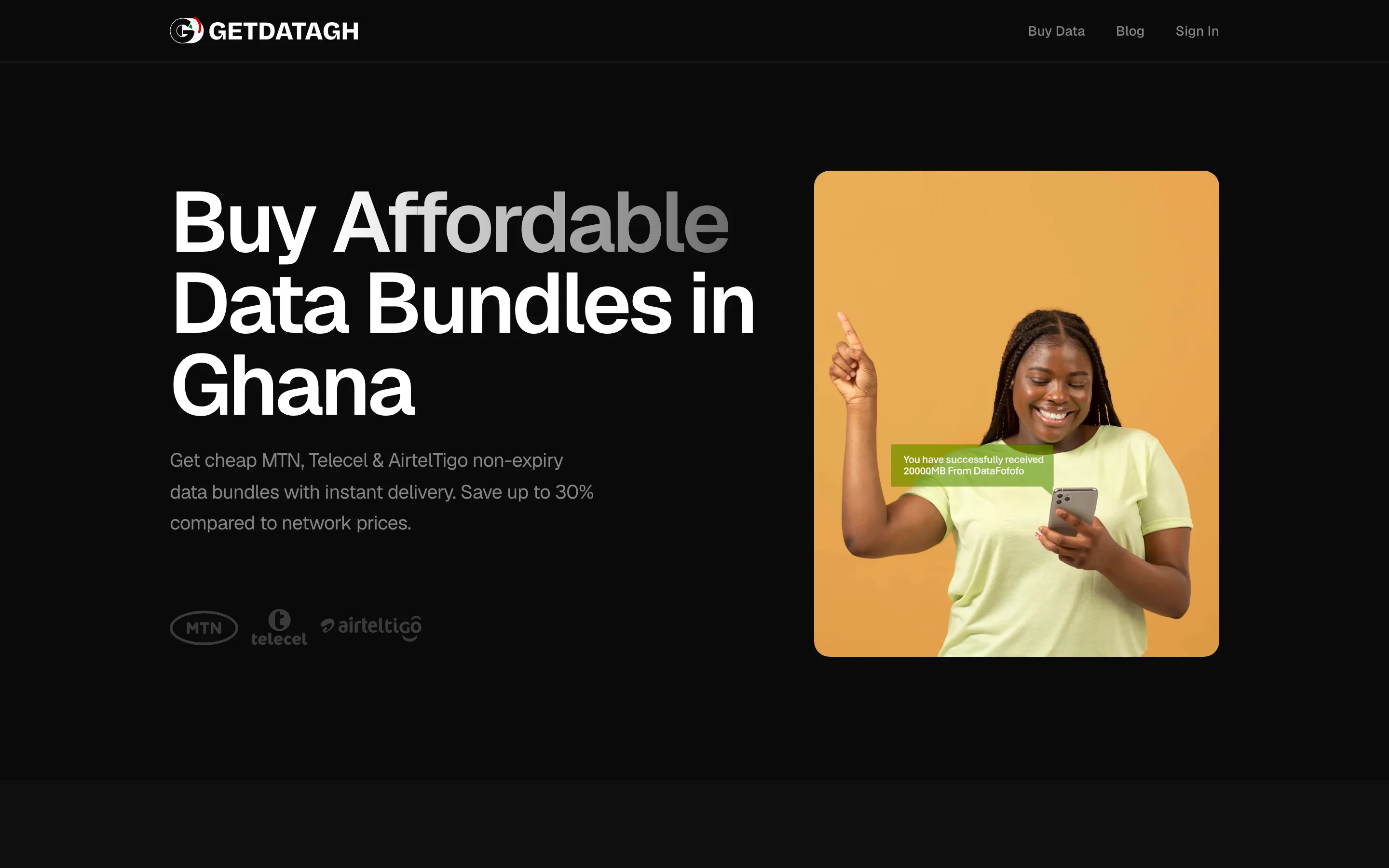 GetDataGH — website
