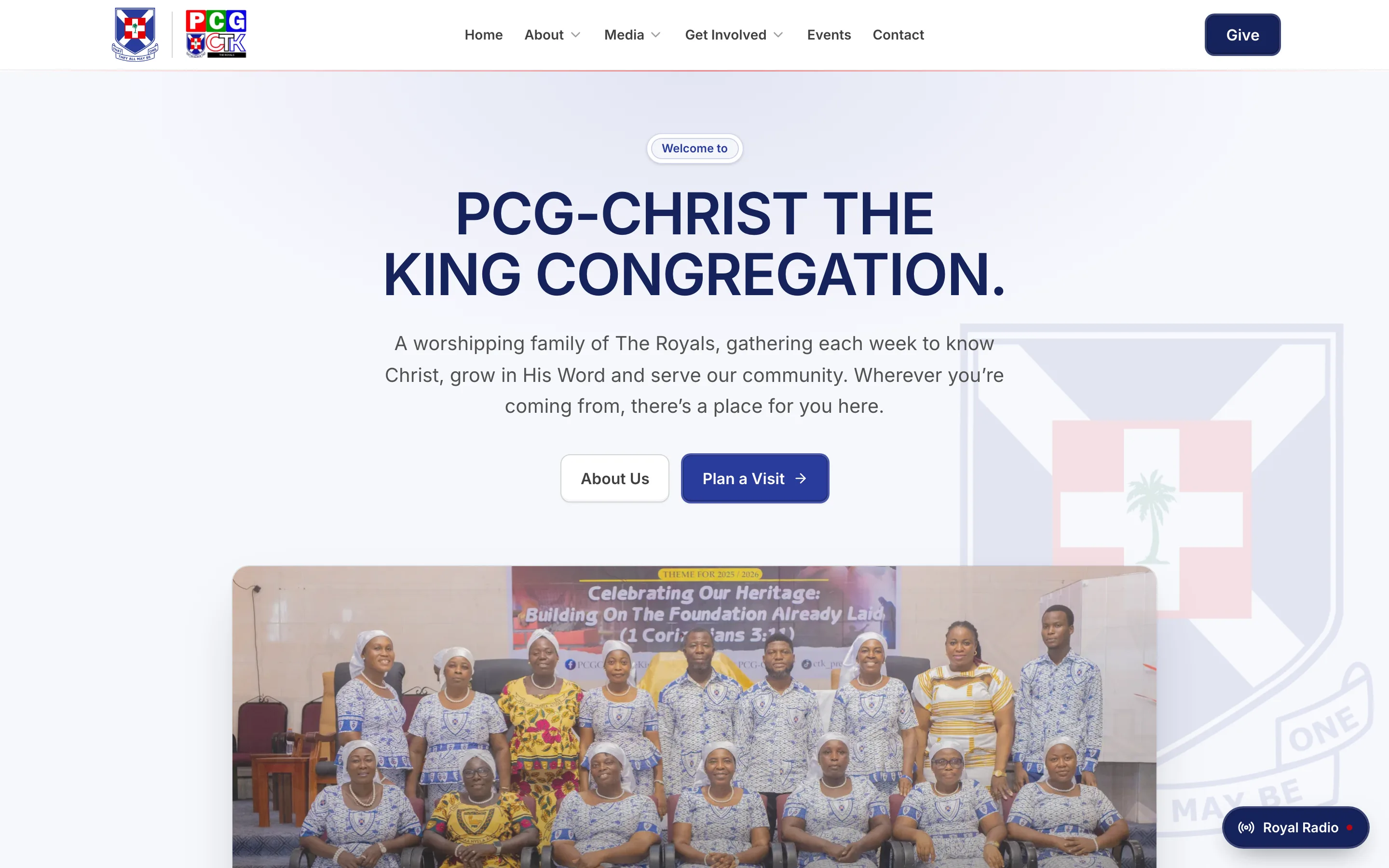 PCG CTK: The Royals — website