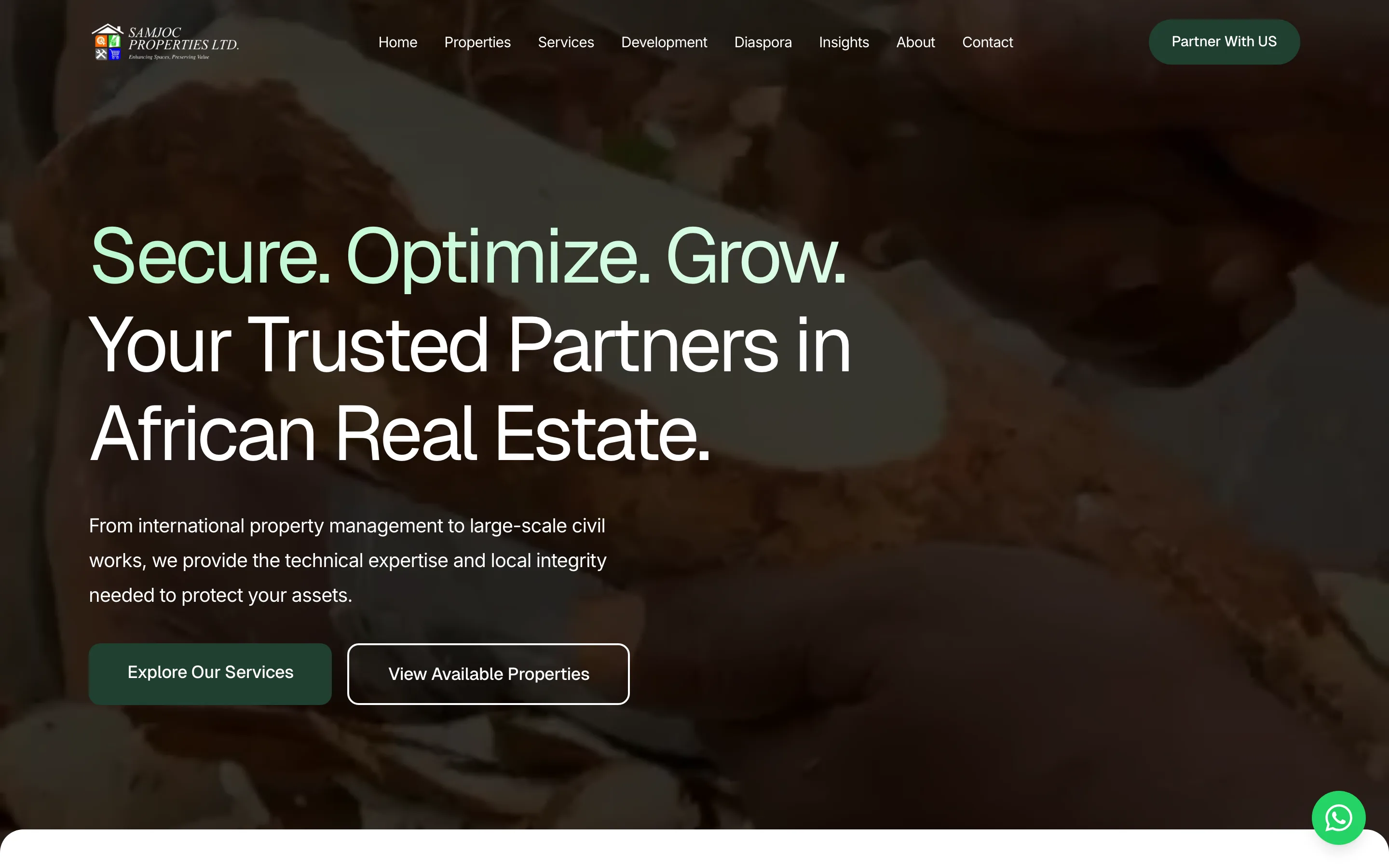 Samjoc Properties — website